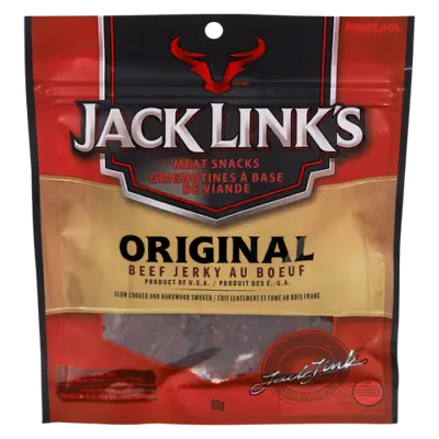 3 Pack New Jack Links BEEF Jerky Original 80g Bag- FRESH & Delicious Snack • £15.23