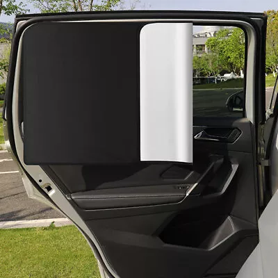 Magnetic 2X Car Accessories Rear Window Curtain Sun Shade UV Protector Curtainss • £7.19