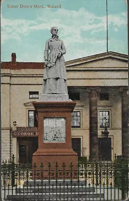 Walsall W Midlands - Sister Dora's Statue - Postcard By W Local Pmk 1919 • £4.25