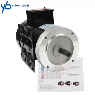 56C Frame  60 HZ 1800 RPM 2 HP 3 Phase Electric Motor TEFC 230 / 460 Volt • $230.56