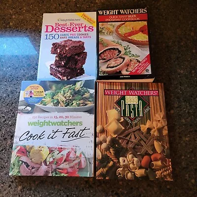 $31.11 • Buy Lot 4 Weight Watchers Cookbooks Quick Start Desserts Pasta Cook It Fast Book