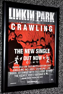 LINKIN PARK Band Framed A4 Crawling 2000 SINGLE Original ART Poster • £13.99