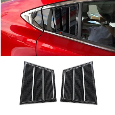 2PCS Carbon Fiber Car Rear Window Louver Cover Trim For Mazda 6 Atenza 2019-2021 • $32.99