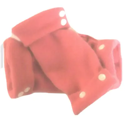Fingerless Gloves Pink Salmon 100% Cashmere S M L Winter Mitts Arm Warmers Cuffs • $28.49