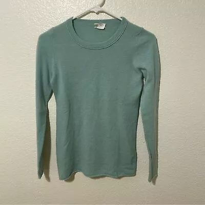 J.Crew 100% Cashmere Teal Crew Neck Sweater Size XS • $28