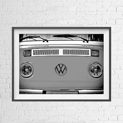 VINTAGE CLASSIC CAR VW KOMBI CAMPER VAN POSTER PICTURE PRINT Size A5 To A0 *NEW* • $7.67