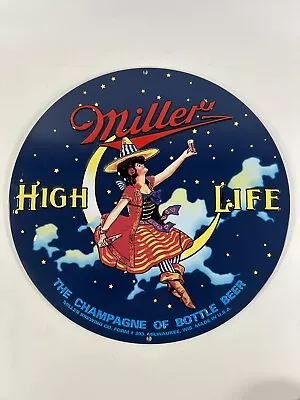 Miller High Life Girl In The Moon Ande Rooney Sign Metal • $29.99