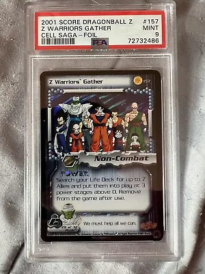 DBZ PSA 9 Z Warriors Gather LIMITED ULTRA RARE Card TCG 157 Dragon Ball Z 2001 • $2500