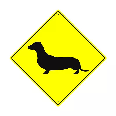 Dachshund Dog Symbol Crossing Animal Novelty Aluminum Metal Sign • $14.99