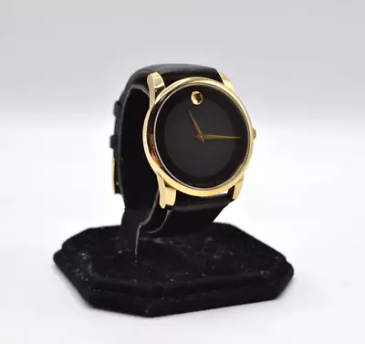 Movado 07.1.36.1262 Museum 40mm Classic Black/Gray Dial Men's Watch *Pre Owned* • $199.99