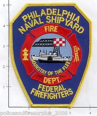 $3.99 • Buy Pennsylvania - Philadelphia Naval Shipyard PA Fire Dept Patch V2