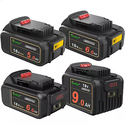 18V 5Ah 6Ah 9Ah LI-ION LED BATTERY Compatible With DEWALT DCB184 DCB183 DCB180 • £10.66