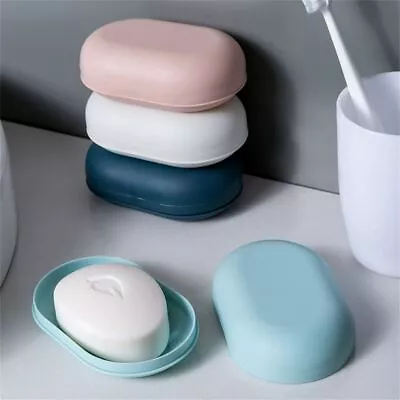 Reusable Soap Box Dish Holder Container Case For Travel Holiday Caravan Camping • £3.54