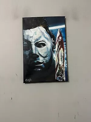 Michael Myers Halloween Horror Movie 12 X18 Pop Art Painting Chris Cargill • $37.99