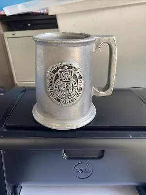 OLD DOMINION Beer Stein Mug RWP WILTON PEWTER En Dat VIRGINIA Quintum State SEAL • $65