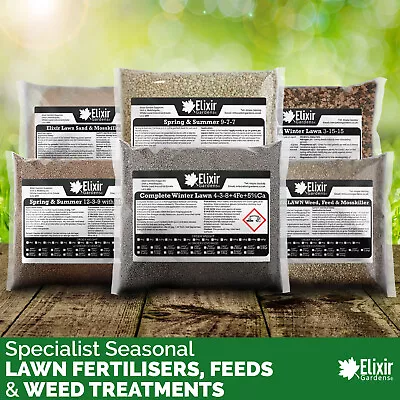 Lawn Care Seasonal Fertilisers Weed Feed & Moss Killers For Healthy Grass/Turf • £10.49