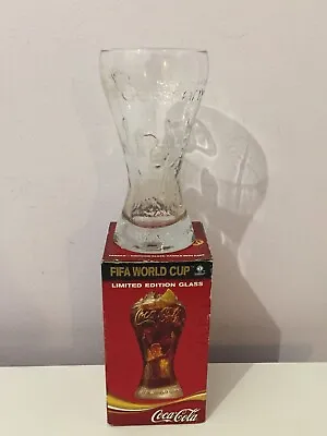 Rare Coca Cola Glass Coke Fifa World Cup Germany Drinks Mancave Pub Memorabilia • £6.99