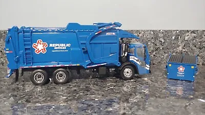 First Gear Republic Services 2023 1:34 Front-End Load Mack Diecast Garbage Truck • $134.99