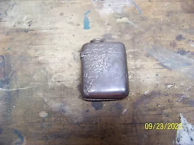 $30 • Buy Antique Vintage EPNS Silver Plate Fancy Vesta Match Safe Case Holder