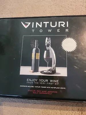 Vinturi Wine Tower Wine Tasting Tower With No Splash Grate Aerator NOT Included • $15