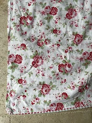 Ikea ROSALI Single Duvet Cover Cath Kidston Roses/Gingham No Pillowcase DAMAGED • £12.50