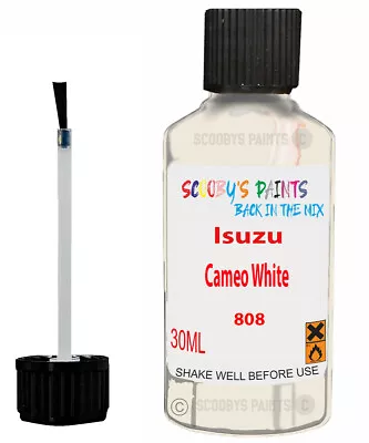 For Isuzu Wizard Cameo White Touch Up Code 808 Scratch Car Chip Repair Paint • £6.99