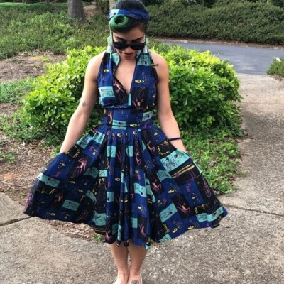£70 • Buy Trashy Diva Preservation Hall Dress Jazz Music Vintage Pinup Xs Swing 1950s New