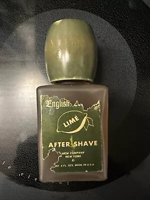 Vtg English Leather Lime After Shave  4oz Bottle 95% Full • $15