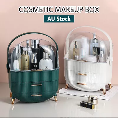 $23.85 • Buy Makeup Organizer Drawer Cosmetic Carry Case Storage Jewellery Box Holder Stand