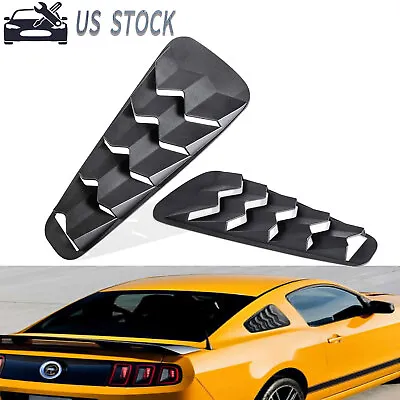 Quarter Side Window Louvers Fit For Ford Mustang 2005-2014 Sun Rain Shade Vent • $38.38