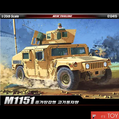 Academy 1/35 M1151 Enhanced Armament Carrier Humvee Car Plastic Model Kit #13415 • $32.38