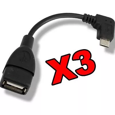 3 X Micro USB To USB 2.0 Female OTG Adapter Converter Cable LG Samsung Sony HTC • $7.02