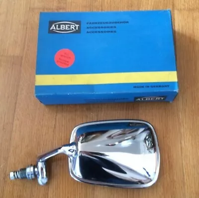 $139 • Buy Vintage Albert Driver Side Chrome Mirror Vw Volkswagen Bus Beetle & Original Box