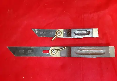 Vintage Stanley No. 25  6  & 10  Sliding T-bevel Square With Brass Trim • $30