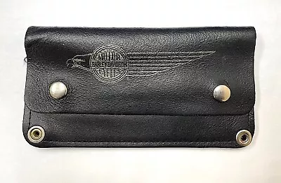 Vintage Harley Davidson Leather Biker Chain Wallet 7 3/4 USA • $25