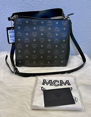 NEW MCM Medium Aren VI Leather Hobo Satchel Shoulder Bag Retail $850 • $346.50