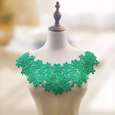 Lace Neck Collar Delicate Reusable Diy Embroidery Lace Hollow Neckline Diy Craft • £4.12