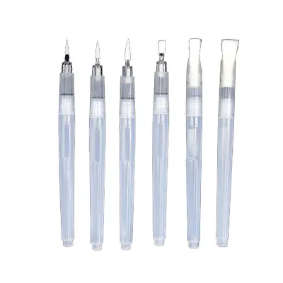 $7.99 • Buy 6 Pen Water Painting Brush Set With Refillable Tube