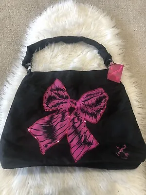 Vera Wang Lovestruck Tote Shopper Handbag Bag Purse Black Nylon. New With Tag. F • $14