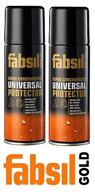 2 Fabsil Universal Gold Protector Waterproofing Spray Waterproofer Sealant 200ml • £12.73