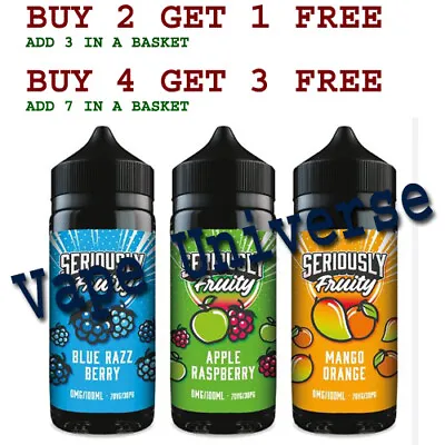 Seriously Fruity Doozy Vape Juice E Liquid 70/30 VG/PG Soda Donuts Slushy Fusion • £7.62