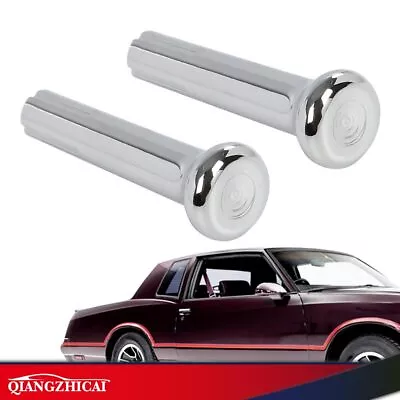 1Pair Chrome Door Lock Knobs Fit For 1971-1988 GM Chevy Cars & Trucks Plastic US • $5.88