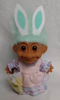 RUSS Troll Doll Easter 5  Girl With Parasol And Bunny Ears • $29.50