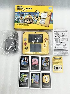 Nintendo 2DS Super Mario Maker - Yellow/Red Cib W/ Pokemon Bank & Mario Maker • $247.17