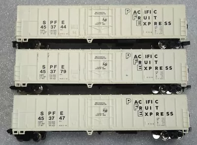 3 N Scale Pacific Fruit Express Mechanical Reefers #453744  #453779  #453747 • $22