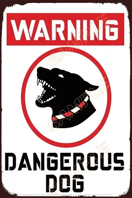 DANGEROUS DOG Retro Vintage Shed Garage Man Cave Home Wall Décor Tin Metal Sign • $12.99