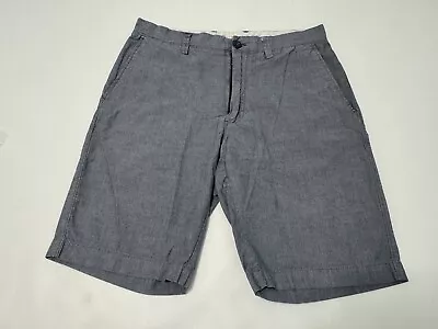 J Crew Shorts Mens Size 31 Blue Chambray Cotton (Sho1265Tt) • $13.99