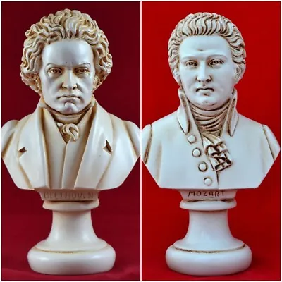 Beethoven And Mozart Busts Greek Statue  NEW Free Shipping - Tracking • $60