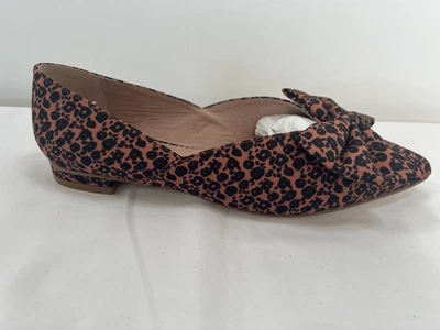 £31.49 • Buy Anthropologie “City  Tan And Black Bow Flats Pumps UK 5.5