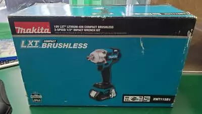 Makita XWT11SR1 18v LXT Compact Brushless 3-Speed 1/2  Impact Wrench (E10013372) • $184.95